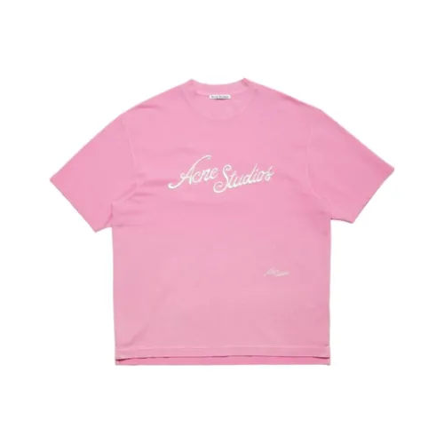 ACNE STUDIOS SS25 T Рубашка Унисекс Пузырьки Пудра