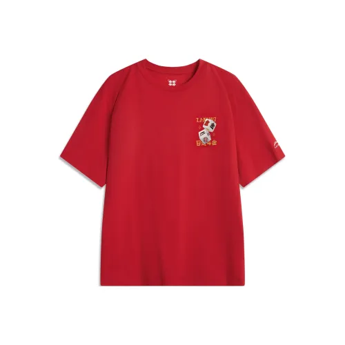 LINING Rijin Doujin Collection T-Shirt Мужской Вермильон