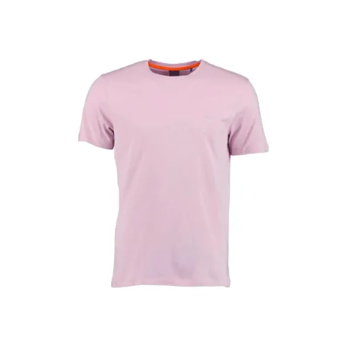 Hugo Boss T-Рубашка Мужская Светло-Розовая Фиолетовая