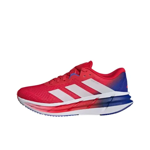 Adidas ADISTAR 3 Slip-resistant Abrasion-resistant Low Top Обувь для бега на длинные дистанции Мужская Красная
