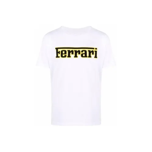 Ferrari White Men's T-Shirts Феррари Белые Мужские Футболки
