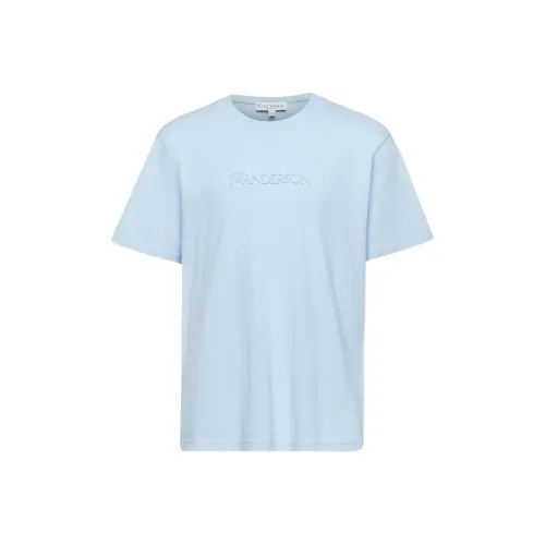 JW Anderson Светло-синие Мужские T-рубашки