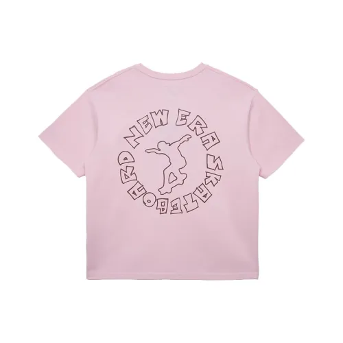 New Era Круглый вырез Короткий рукав T-рубашки Розовый Унисекс