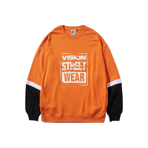 Vision Street Wear Оранжево-красный Унисекс Свитшоты