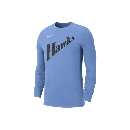 Nike x NBA Atlanta Hawks FW24 Essential Городской Edition Футболка Мужская Смелый Синий