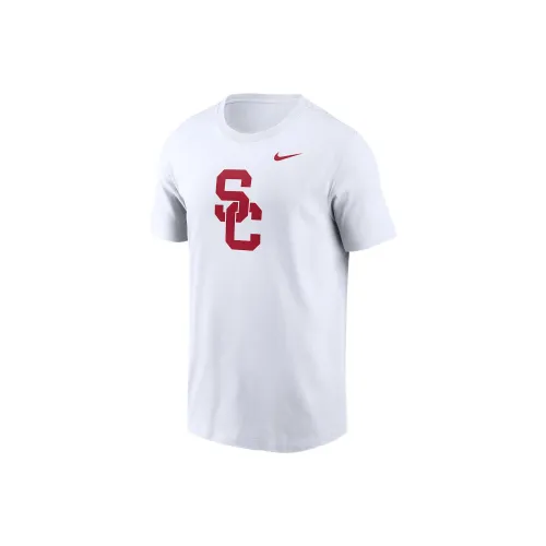 nike USCCollege Trojans Primetime Логотип Футболка Мужская Белая