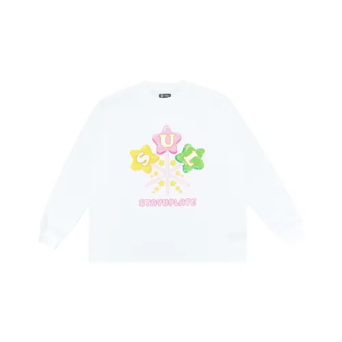 STAY UP LATE T-Shirt Унисекс Белый