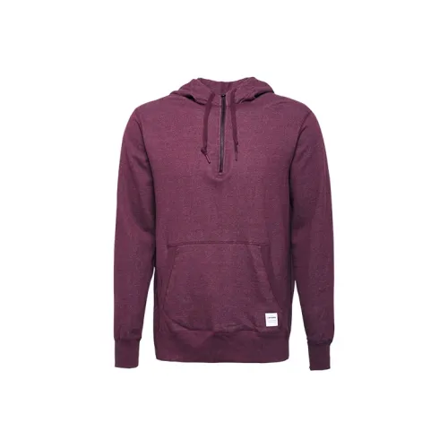 Конверс Темно-красный Смешанный цвет Мужские Толстовки