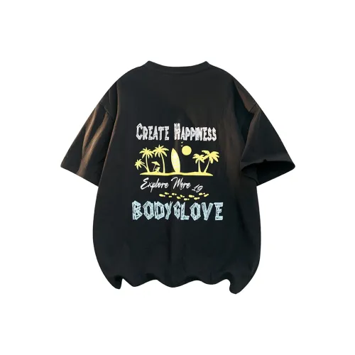 BODY GLOVE Рукав с оборванным плечом T-рубашка Унисекс