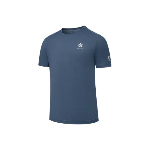 QIAODAN Mountain God Series T-Shirt Мужская Морской Синий