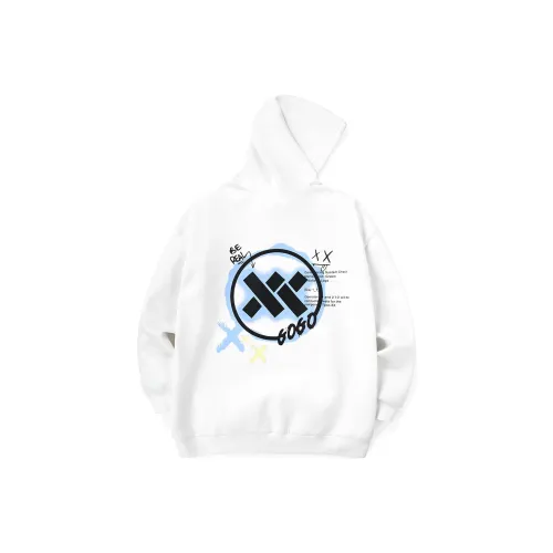 XXGOGO С капюшоном свободный крой стандартный свитшот унисекс