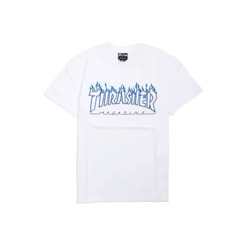 Thrasher T-Shirt Японская версия Унисекс Белый