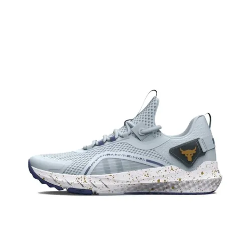 Under Armour Project Rock 1 Амортизирующие Slip-resistant Abrasion-resistant Низкие Кроссовки для тренировок Женские Blue