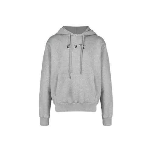 Off Белый SS21 Серый Мужские Толстовки