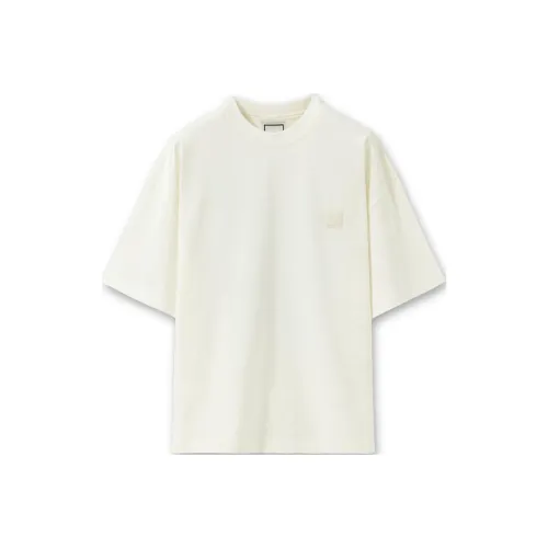 WOOYOUNGMI Белая Мужская T-Рубашка