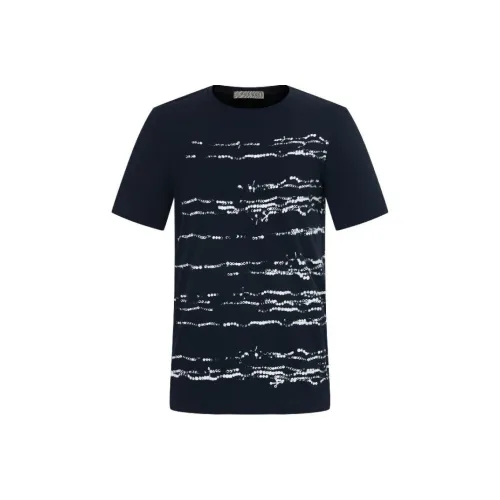 Corneliani Темно-синие мужские футболки T