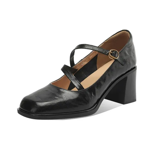 Rosa Bianca Туфли Мэри Джейн с грубым каблуком 6,3 см женские