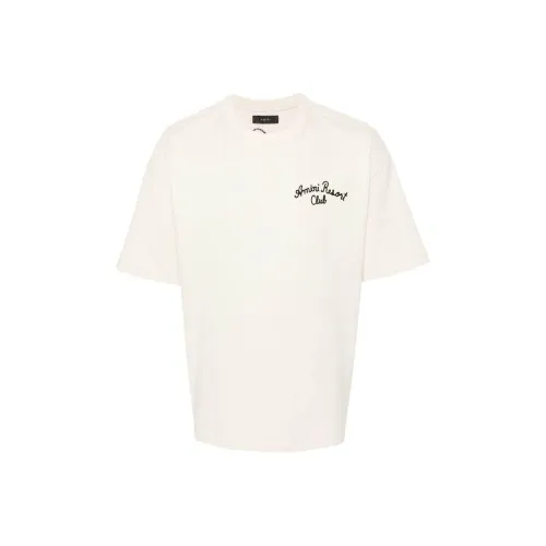 AMIRI T Рубашка Мужская Светлый Бежевый