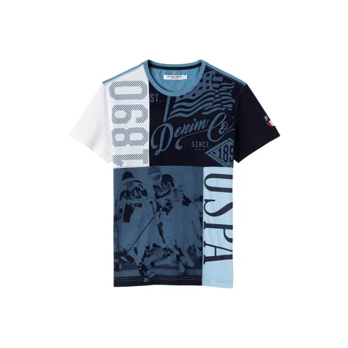 U.S. POLO ASSN. Рубашка Мужская Синяя