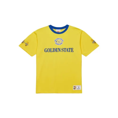 MITCHELL NESS X NBA Golden State Warriors Футболка Мужская Золотая