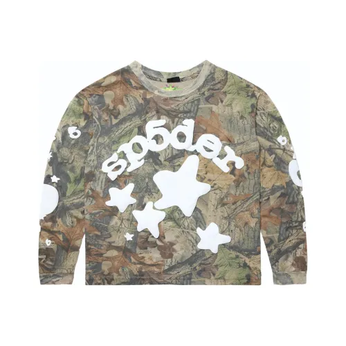 Sp5der Зеленый Мужской T-Рубашки