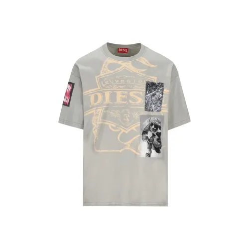 DIESEL Серый Мужской T-Рубашки