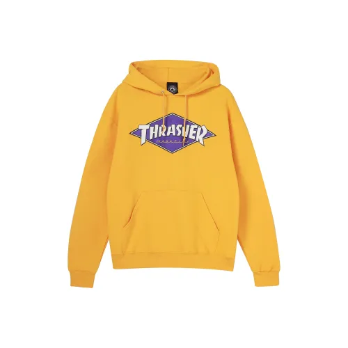Thrasher Свитшот Американская версия Унисекс Золотой