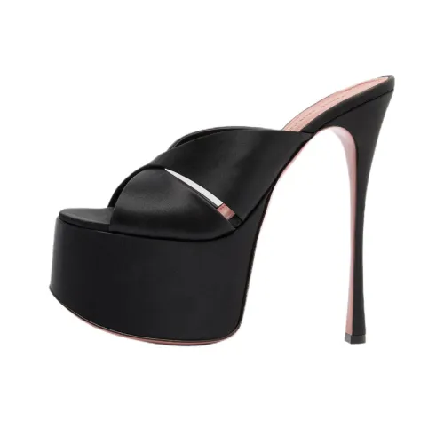 AMINA MUADDI Резиновая подошва Слипоны Женские Черный