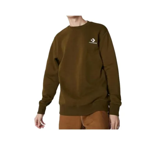 Converse Star Chevron Толстовка Мужской Оливково-зеленый