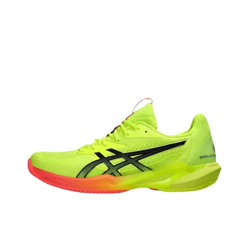ASICS Solution Speed FF 3 Амортизация Легкий Низкий Топ Теннисные Кроссовки Женские Желтый Черный