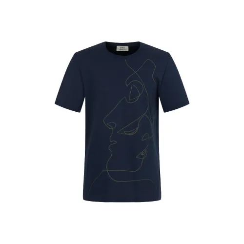 Corneliani Мужские Синие Рубашки