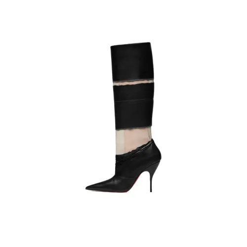 Maison Margiela Женские высокие сапоги до колена, черные