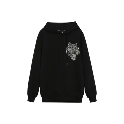 TCH Черный с серебристым логотипом Унисекс Свитшоты