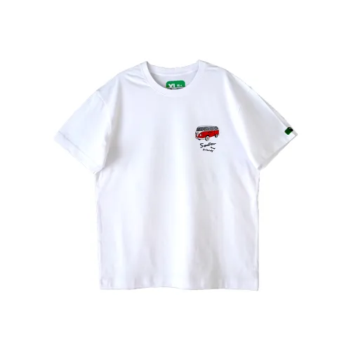 Corade Белая Унисекс Футболка