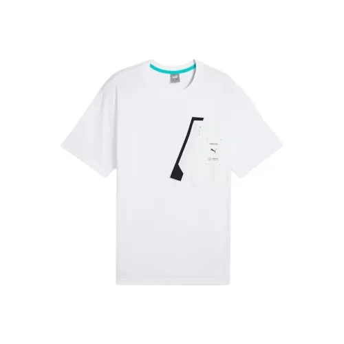PUMA x Mercedes AMG Petronas F1® Team X RAEBURN NJR Evostripe SS24 T Рубашка Мужская Белая