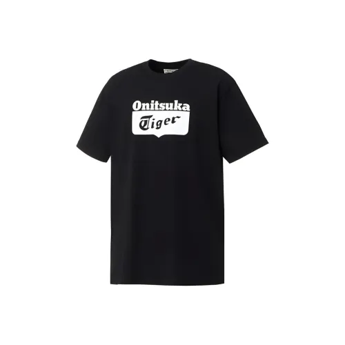 Onitsuka Tiger T-Shirt Унисекс Черный Белый