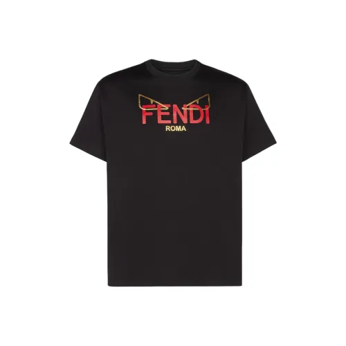 Fendi Черные Мужские T-Рубашки