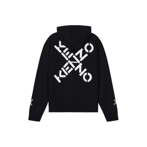 KENZO Letter Logo Черный Мужской Свитшот