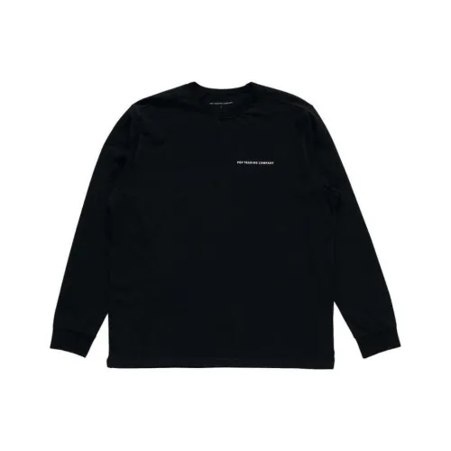 POP TRADING COMPANY Черная унисекс футболка