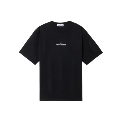 Stone Island Черные Мужские T-Рубашки