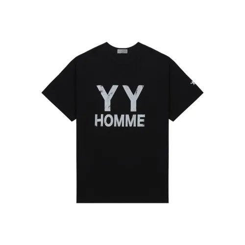 Yohji Yamamoto Черные Мужские T-Рубашки
