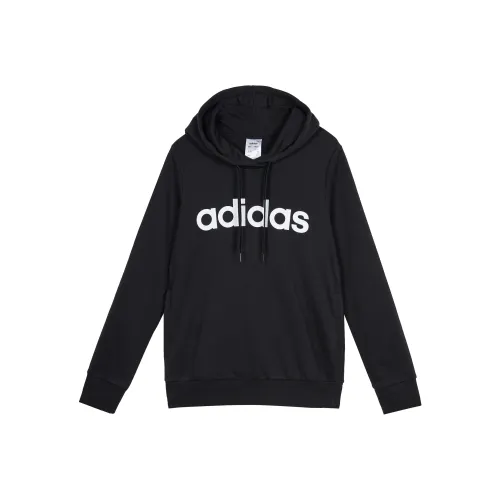 Adidas Essentials Linear Толстовка Женская Черная