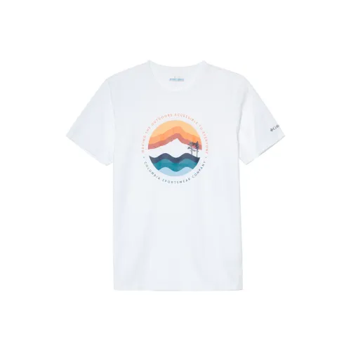 Columbia Белая Унисекс Футболка