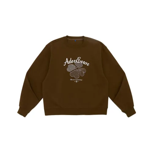 ADER ERROR Свитшот Унисекс Коричневый