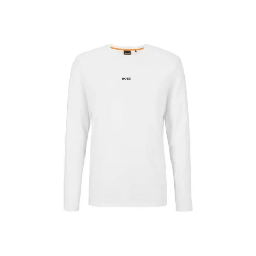 Hugo Boss Белая Мужская T-Рубашка