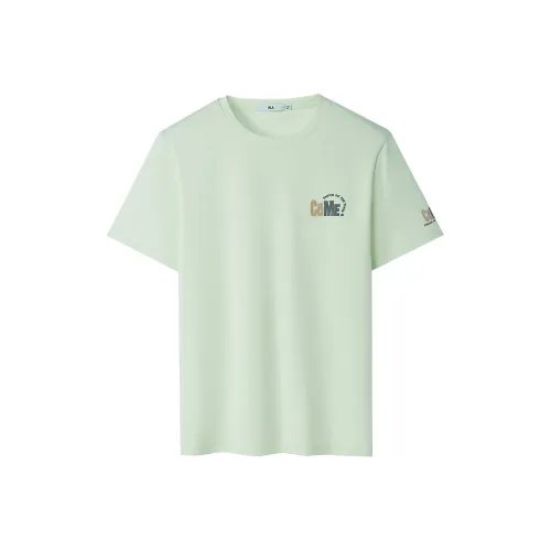 HLA T Рубашка Мужская Светло-Зеленая Узор