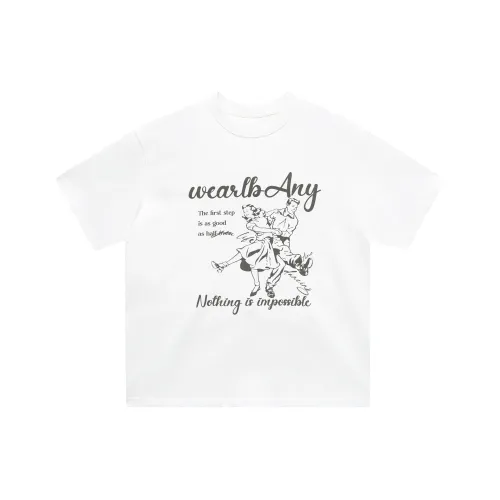 ANYWEARSTU T-Shirt Унисекс Белый