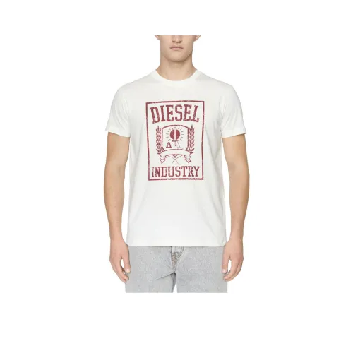 DIESEL Белая Мужская T-Рубашка