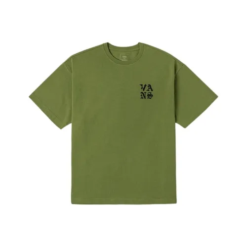 VANS SS25 T-Shirt Унисекс Серый Зеленый