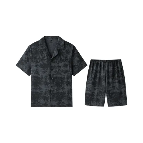 Gongdie Пижамный комплект Мужской Темно-серый